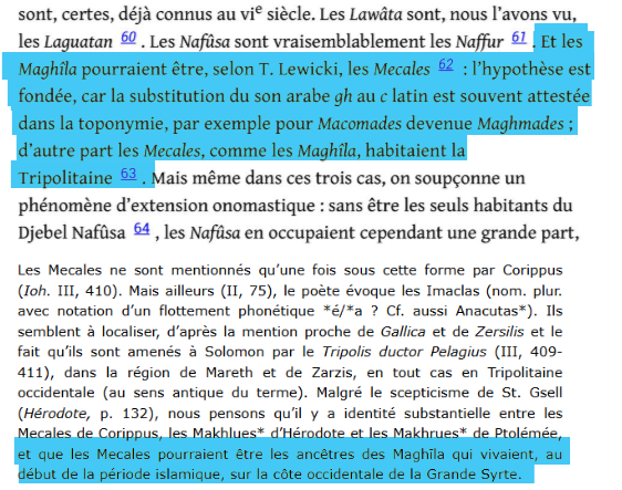 MoroccanVision's tweet photo. Yves Moderan est d'ailleurs d'accord avec T. Lewicki sur l'origine libyenne des Maghila qui serait simplement les descendants des anciens Mecales de Tripolitaine. Sa reste un sujet à débattre mais Moderan est pas d'accord avec toi. https://t.co/whNkA7LCtS