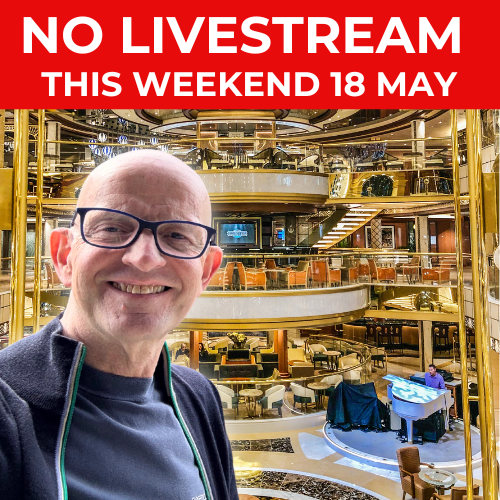 Gary Bembridge (@garybembridge) on Twitter photo No weekly livestream on Sunday as on Sky Princess for <a href="/paulandcarole/">Paul and Carole Love to Travel</a> Group Cruise. Some events / dining on when usually run it. Next livestream the day after disembarking (Sunday 25 May). See video trip updates at instagram.com/garybembridge or facebook.com/tipsfortravell… No weekly livestream on Sunday as on Sky Princess for <a href="/paulandcarole/">Paul and Carole Love to Travel</a> Group Cruise. Some events / dining on when usually run it. Next livestream the day after disembarking (Sunday 25 May). See video trip updates at instagram.com/garybembridge or facebook.com/tipsfortravell…
