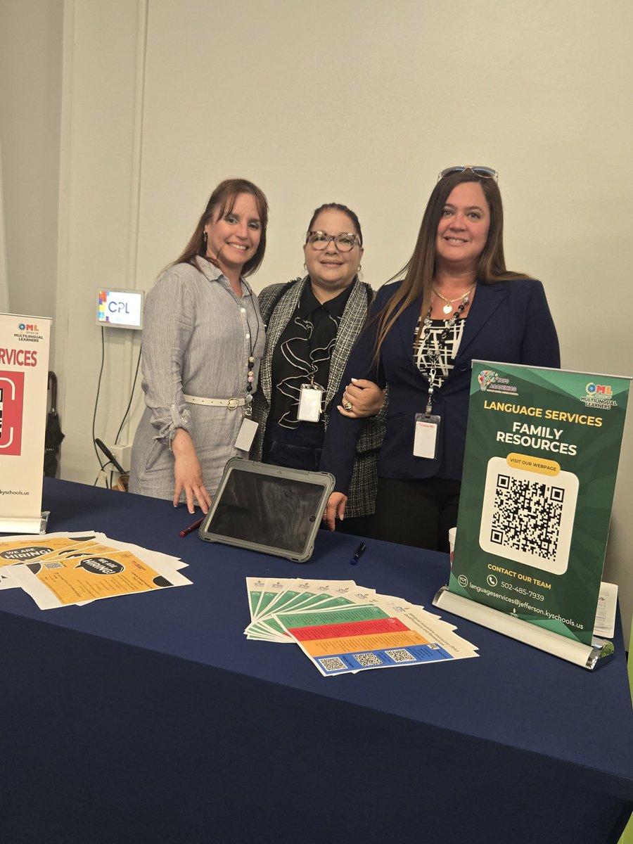 JCPS Language Services (@jcpsls) on Twitter photo 📢Spread the word: JCPS Classified Career Fair Today❗️@JCPSLS is proud to collaborate with @JCPSHR ❗️COME OUT TO LEARN & APPLY 🌍Interpreters are available❗️
#EquitythroughLanguageAccess
<a href="/JCPSAsstSuptASP/">Dr. Alicia Averette</a> <a href="/DrJillHandley/">Jill Handley</a> <a href="/CarolynCal_/">Carolyn Callahan</a> <a href="/JCPSKY/">JCPS</a> 📢Spread the word: JCPS Classified Career Fair Today❗️@JCPSLS is proud to collaborate with @JCPSHR ❗️COME OUT TO LEARN & APPLY 🌍Interpreters are available❗️
#EquitythroughLanguageAccess
<a href="/JCPSAsstSuptASP/">Dr. Alicia Averette</a> <a href="/DrJillHandley/">Jill Handley</a> <a href="/CarolynCal_/">Carolyn Callahan</a> <a href="/JCPSKY/">JCPS</a>