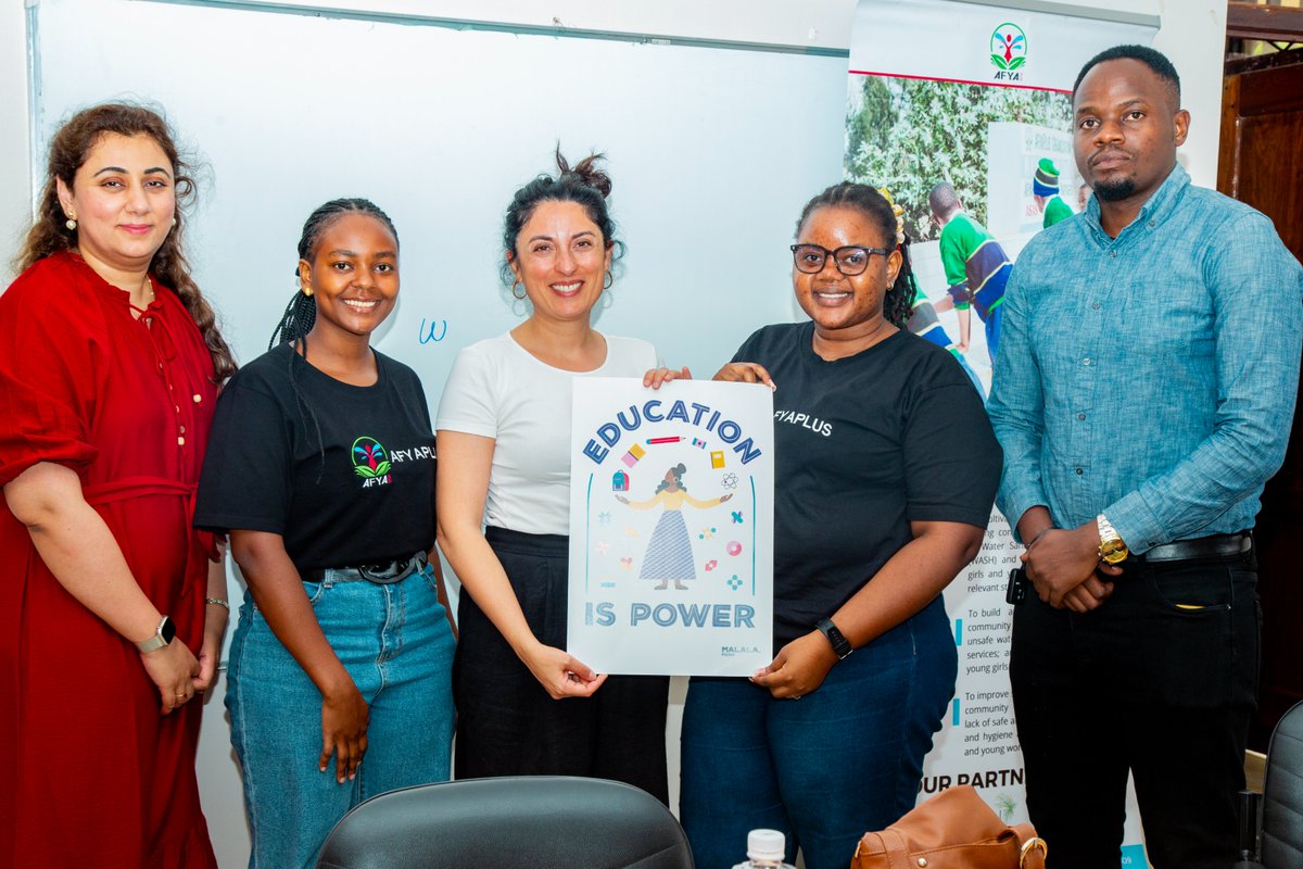 AfyaplusTz's tweet photo. This week on Tuesday, we had a proud moment for Afyaplus hosting distinguished guests from the Malala Fund at our new Dodoma office  Ms. Leila Seradj, Director of Grants, and Ms. Maria Qanita, Chief of Staff. https://t.co/efQYDJkzcz