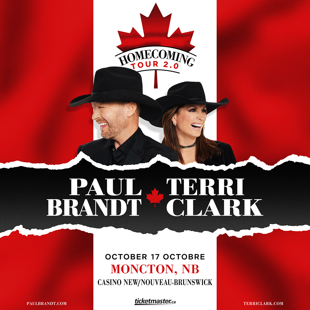 Two of Canada’s most iconic country music stars, Terri Clark and Paul Brandt, are reuniting for an encore run of their wildly successful co-headlining tour, Homecoming Tour 2.0. 🍁 

The legendary duo will once again share the stage for an intimate, stripped-down concert