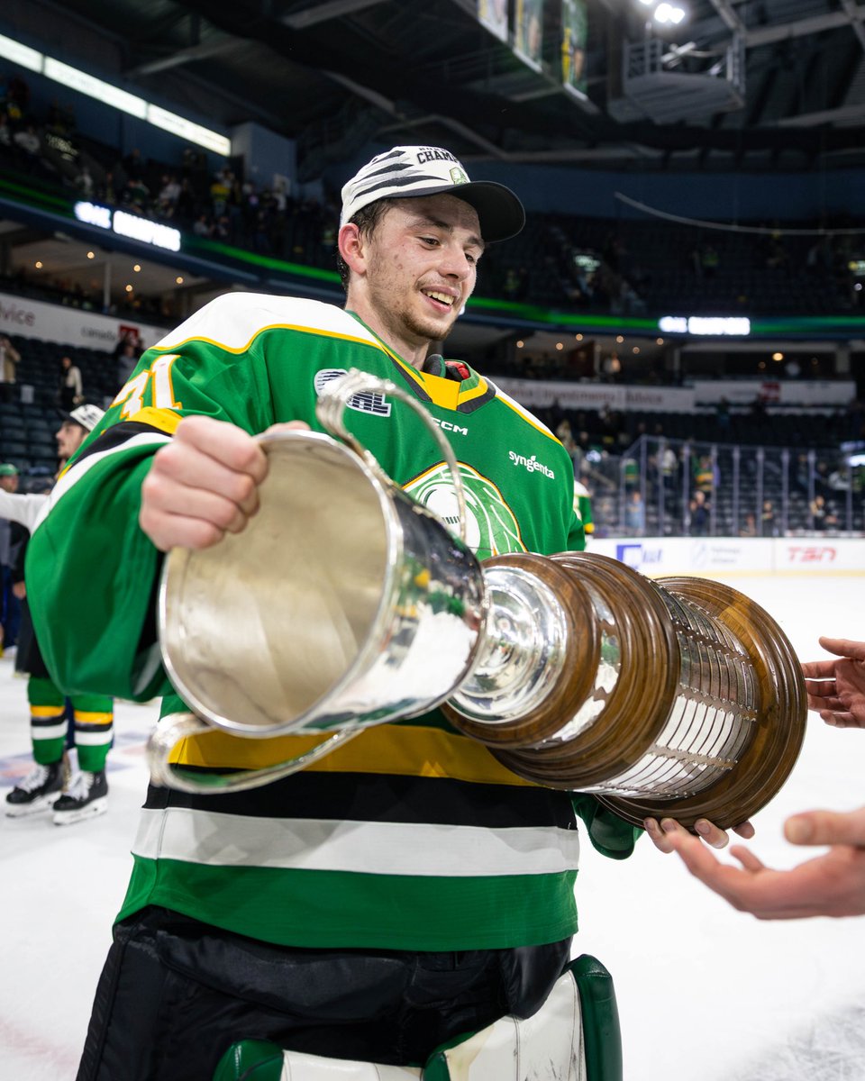 Passed on by an entire league.

Austin Elliott is a OHL Champion.