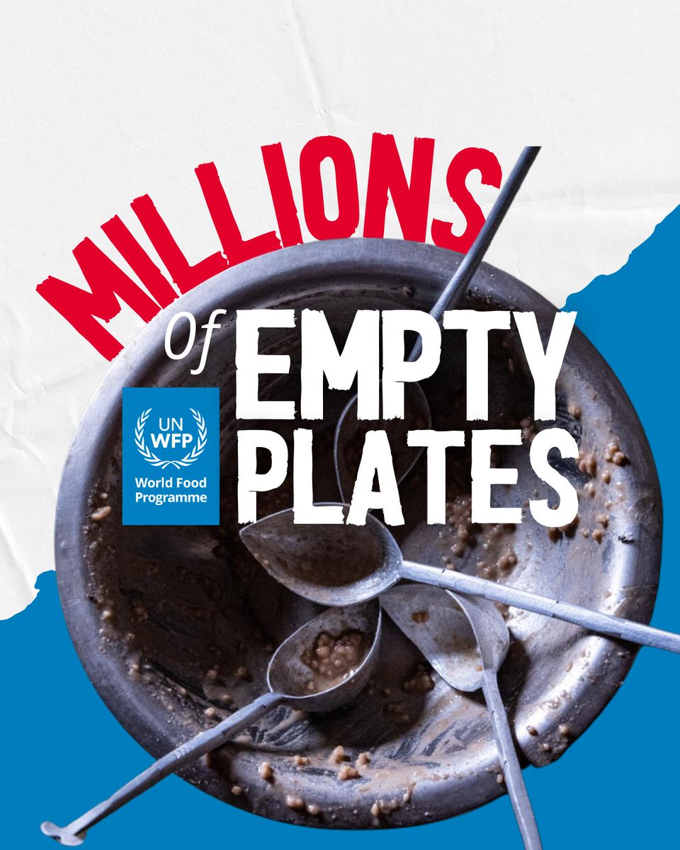 UN's tweet image. Hunger & malnutrition rose for the 6th consecutive year in 2024.
New Global Report on Food Crises shows conflict, economic shocks & climate extremes are fueling food insecurity, with catastrophic impacts on the most fragile regions.
More from @WFP: wfp.org/news/acute-foo…