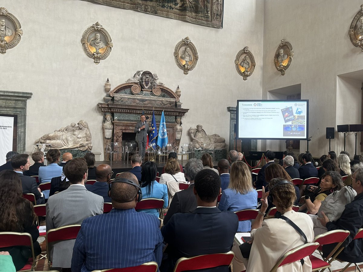 France ONU Rome 🇨🇵🇺🇳 (@franceonurome) on Twitter photo A #Nice, nous pouvons décider ensemble de protéger les Océans 🌊 !
En amont d’#UNOC3, nous avons organisé avec 🇨🇷 une réunion d’information.
Merci <a href="/FAOfish/">Fisheries & Aquaculture</a> pour son engagement essentiel et à tous les autres intervenants <a href="/FranceenItalie/">La France en Italie 🇫🇷🇪🇺</a> <a href="/Ifremer_fr/">Ifremer 🌊</a> <a href="/O_Poivre_dArvor/">Olivier Poivre d'Arvor</a> <a href="/UN_FAO_GFCM/">General Fisheries Commission for the Mediterranean</a> A #Nice, nous pouvons décider ensemble de protéger les Océans 🌊 !
En amont d’#UNOC3, nous avons organisé avec 🇨🇷 une réunion d’information.
Merci <a href="/FAOfish/">Fisheries & Aquaculture</a> pour son engagement essentiel et à tous les autres intervenants <a href="/FranceenItalie/">La France en Italie 🇫🇷🇪🇺</a> <a href="/Ifremer_fr/">Ifremer 🌊</a> <a href="/O_Poivre_dArvor/">Olivier Poivre d'Arvor</a> <a href="/UN_FAO_GFCM/">General Fisheries Commission for the Mediterranean</a>