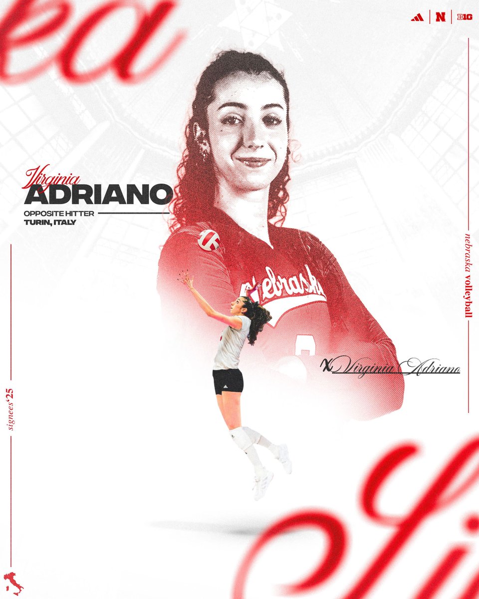 Forza Grande Rosso 🗣️🇮🇹🔴

Virginia Adriano is officially a Husker!

✍️ go.unl.edu/72tb | #GBR