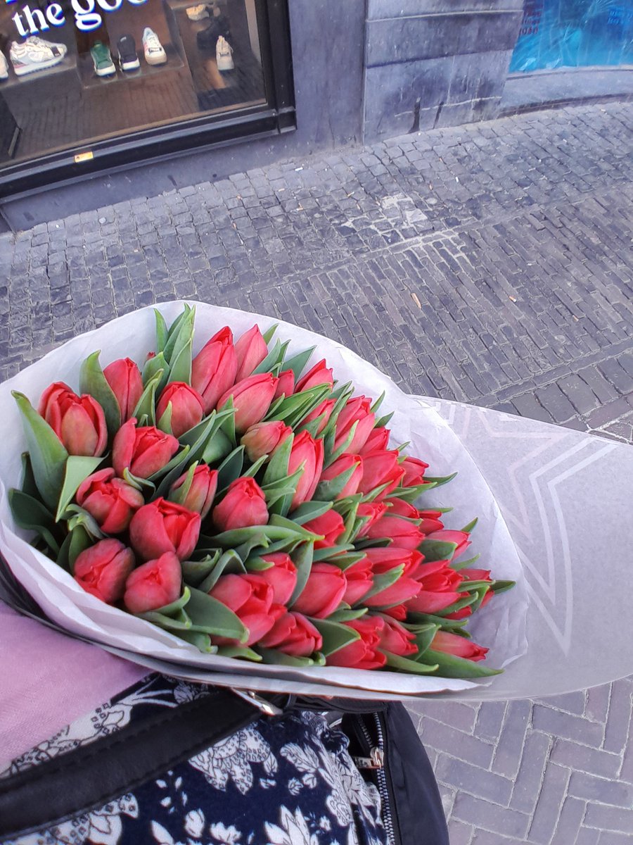 Pablo me dijo que, ya que no estaba conmigo, que comprase flores de su parte 🌷🌷