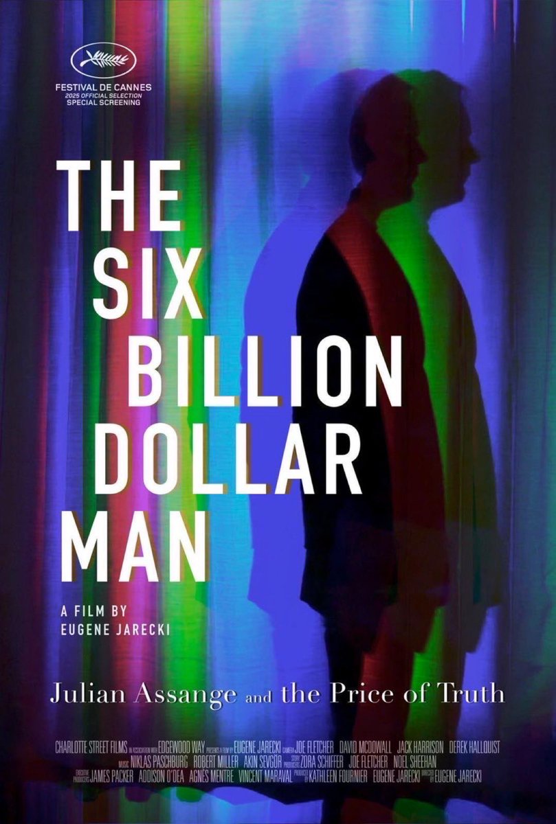 Stella_Assange's tweet image. Press advisory:
Julian Assange and I will be at the Cannes Film Festival premiere of The Six Billion Dollar Man on 21 May. Screening starts at 7.30pm, Varda Theatre.