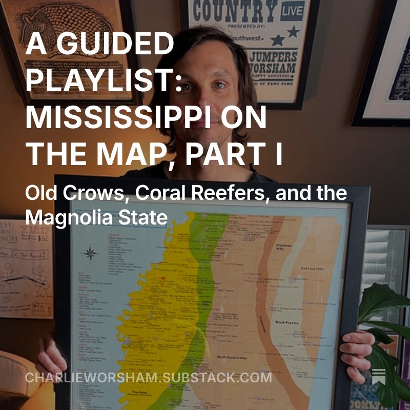 latest substack is live.. a guided playlist in support of #MississippiOnTheMap #podcast <a href="/VisitMSTourism/">MTA</a>  

read here:
open.substack.com/pub/charliewor…