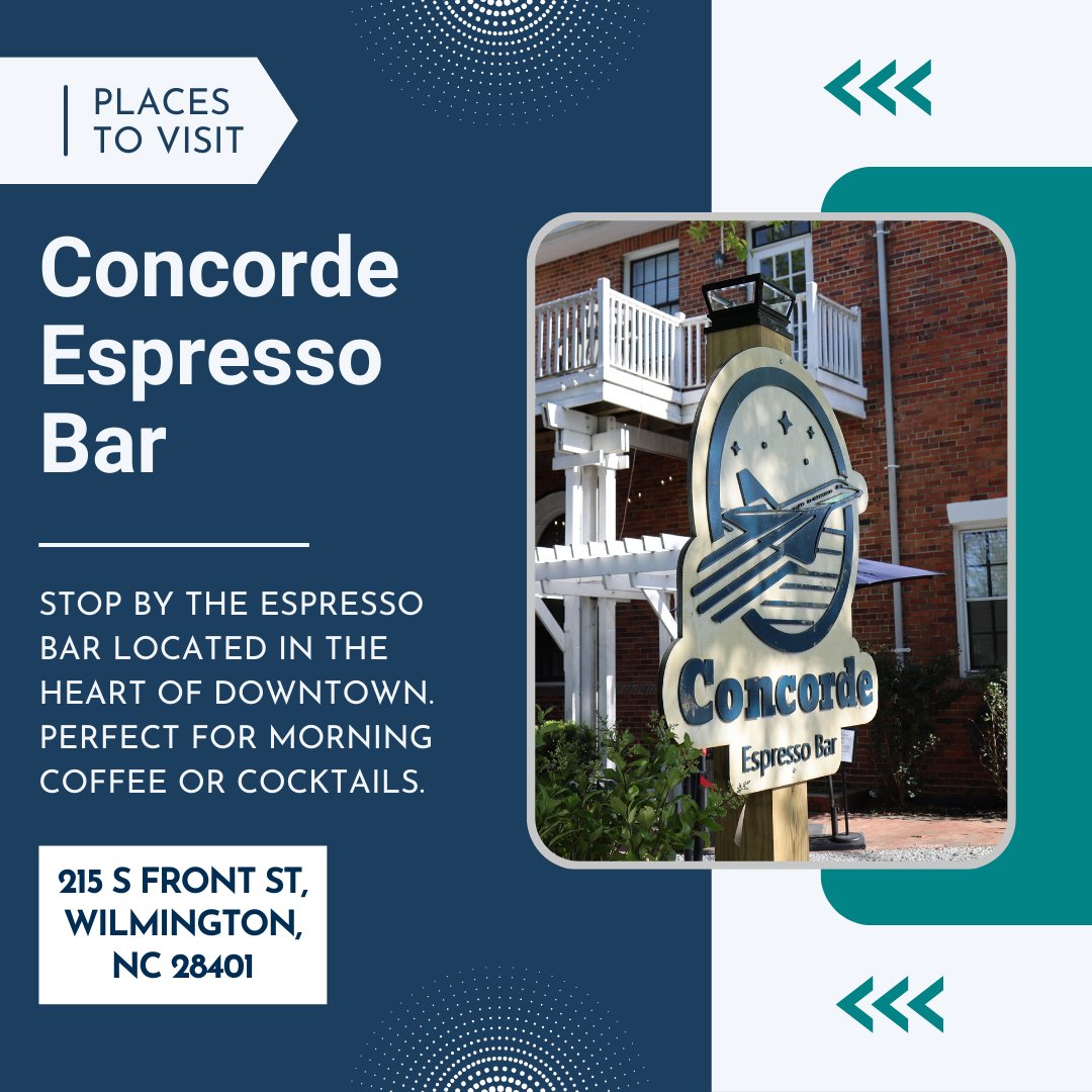UNCWCOM's tweet photo. Heading to Wilmington for the 2025 IMC Conference and need some recommendations? Look no further because here are some of our favorite Downtown Wilmington spots you should check out if you have spare time during your stay! #UNCWCOM https://t.co/weJUvm8Dtz