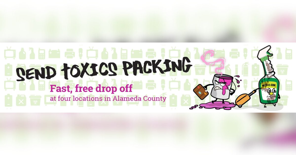 Safely dispose of your household hazardous waste, keep your home toxic free! This service is for residents of Alameda County only.** Upcoming One-Day Events:
Sunday, May 25, 2025 - 9:00am (Pleasanton)
Sunday, June 15, 2025 - 9:00am (Albany)
Learn more: stopwaste.org/at-home/househ…