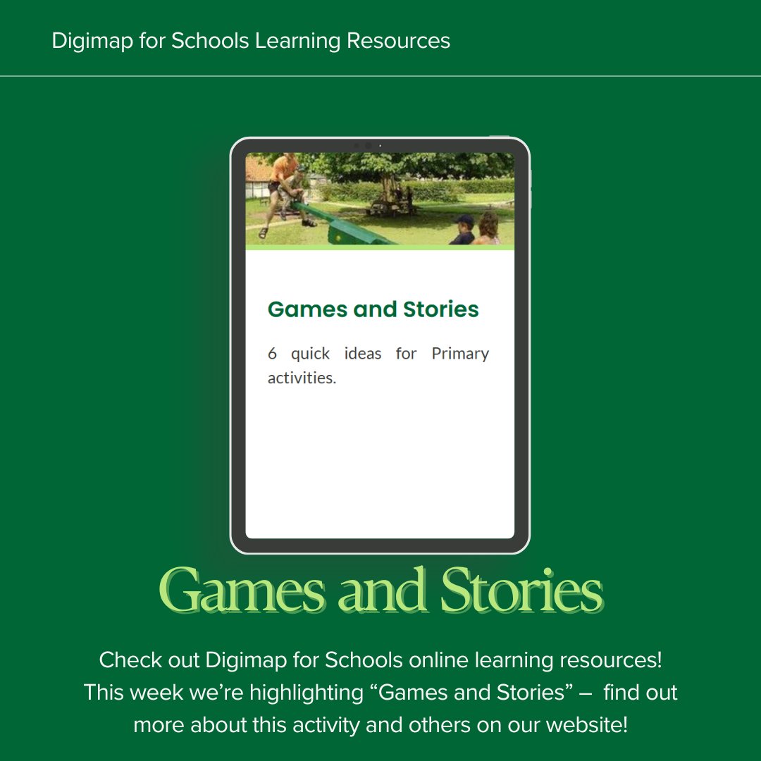 🌼 Spring has sprung! Check out our Digimap for Schools Learning Resources: 'Games and Stories'! 🗺️ Help students read maps, find a lost teddy bear, play bingo with landmarks, and spot differences in town history! Explore all activities on our website! #DigimapForSchools