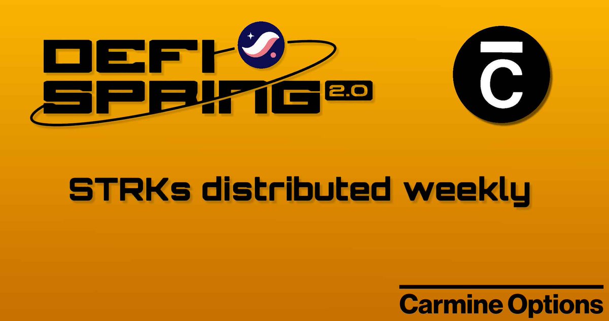 Here's your weekly reminder to claim your DeFi Spring rewards 🎁 

The gift that keeps on giving 🫶
Tune in every week and claim your $STRK rewards 
It really is that simple 💁

Login, trade, stake or provide liquidity and you too will stand a chance to earn  a juicy yield