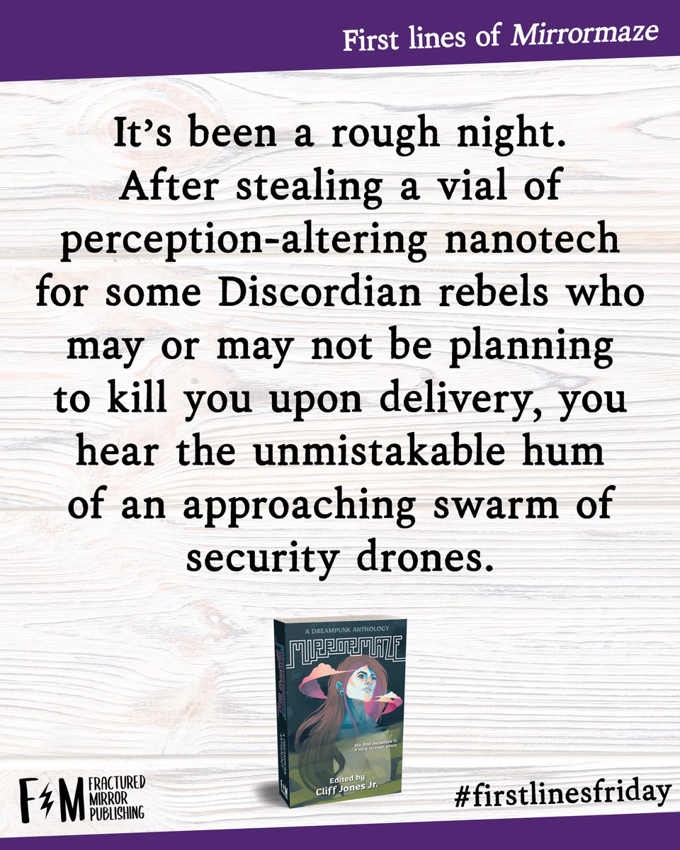 #firstlinesfriday returns with our first anthology: MIRRORMAZE. This dreampunk anthology is packed with 29 mind-altering stories in a “choose your own adventure” style that'll leave you wondering what really happened.