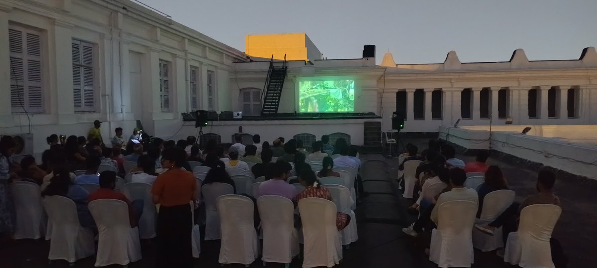 IndianMuseumKol's tweet photo. 16 May 2025 | Indian Museum, Kolkata and @DAGworld  hosted “A Museum of One’s Own”. 

A terrace screening of Khandakar Ohida’s Dream Your Museum followed by a discussion with Shubham Roy Choudhury highlighted how personal collections enrich national archives

#EkDeshEkDhadkan 🇮🇳 https://t.co/E7XjdGTH9H
