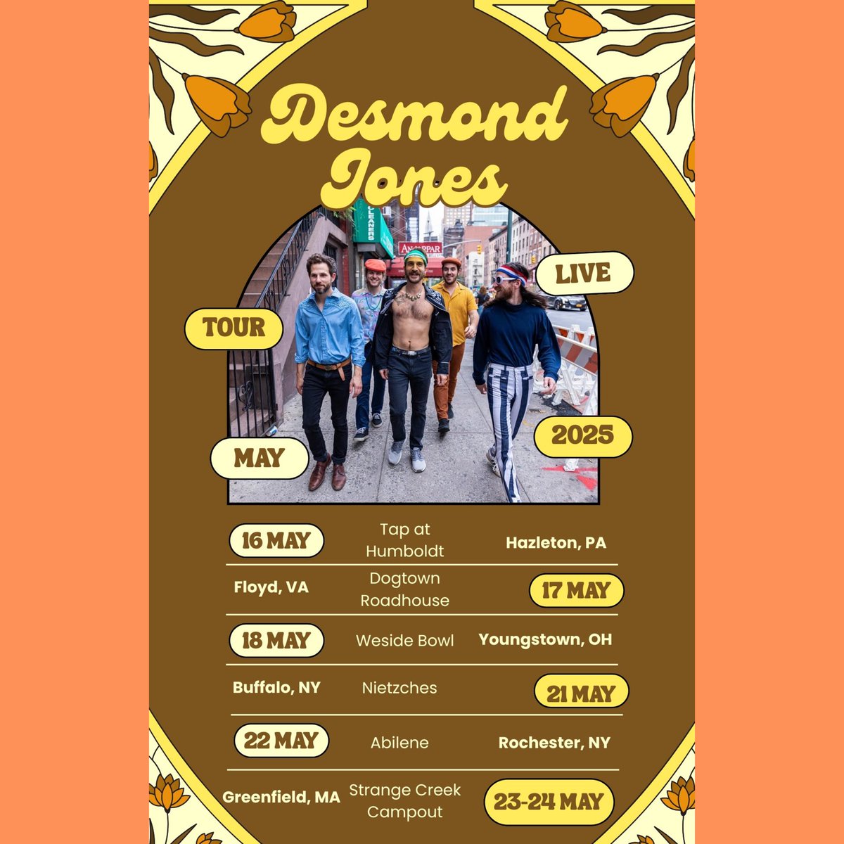 We’re on the road. Support the small jam bands that still exist!