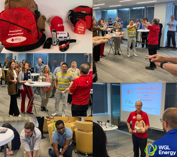wglenergy's tweet photo. WGL Energy welcomed @RedCrossNCGC  for CPR training at our all-employee Town Hall!
We covered practiced life-saving skills with hands-on CPR training.
Thanks to the Red Cross for empowering us with knowledge that saves lives!
#CPRTraining #WorkplaceSafety #RedCross https://t.co/cVxL8bBBBF