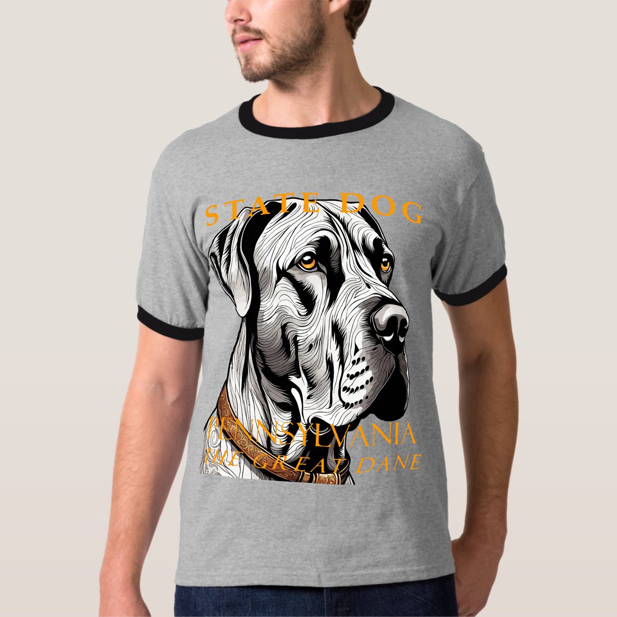 TaicheTees's tweet photo. Pennsylvania Territory The Great Dane Dog #TShirt Celebrate #Pennsylvania's official #statedog, the #GreatDane! This gentle giant embodies loyalty, strength, and companionship. #DogLover #GentleGiant #DogsofPA #KeystoneState #giftideas #taiche https://t.co/LBMfVaXatM via @zazzle https://t.co/1zgqPiyty6