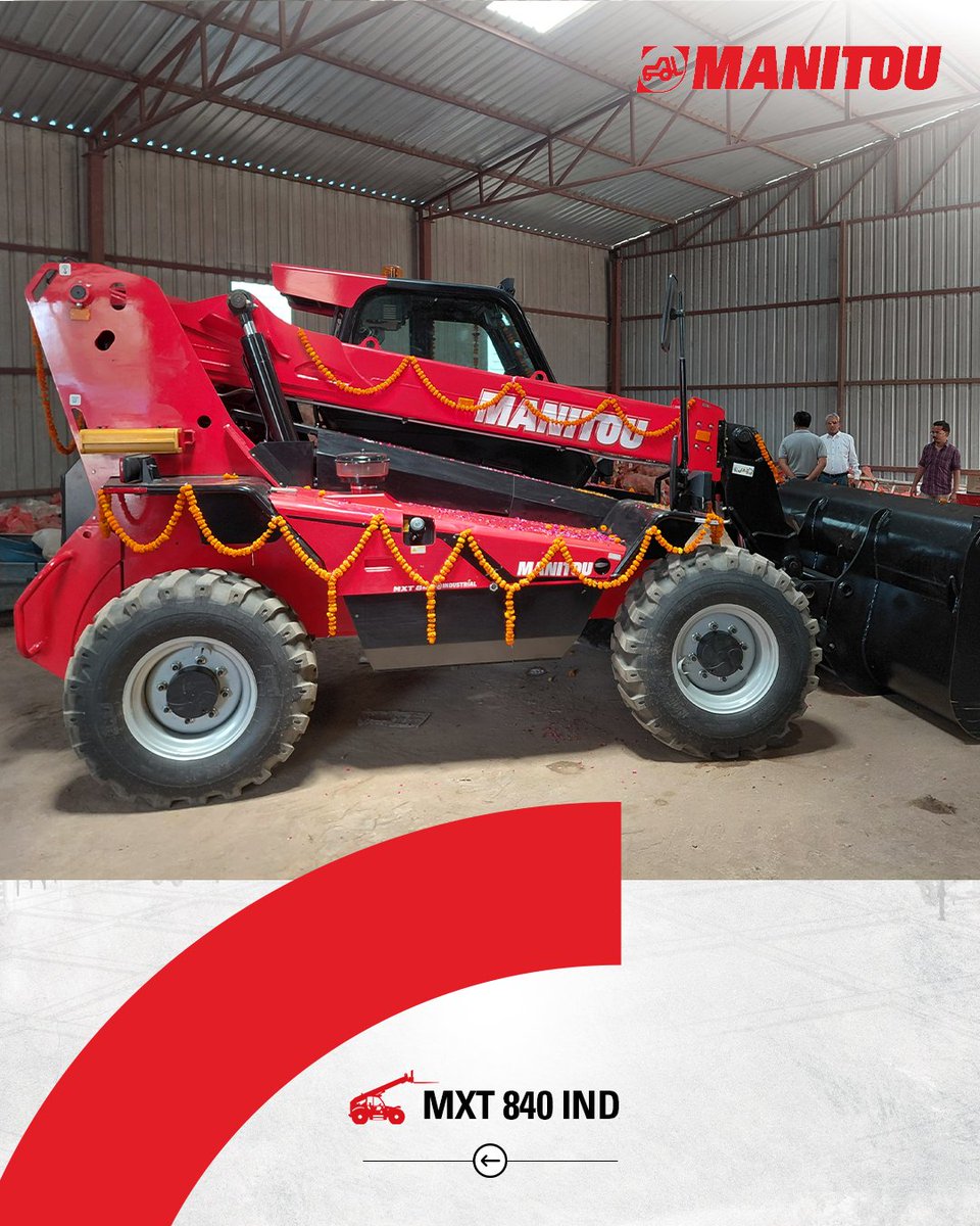 manitou_india's tweet photo. Congratulations to M/s Akshaypatra Udyog Private Limited, the proud new owner of the powerful & versatile Manitou MXT 840 IND. We are excited to see how our machine contributes to your work and look forward to a strong partnership.
#MachineHandover #ManitouInIndia https://t.co/vWzicA09M1