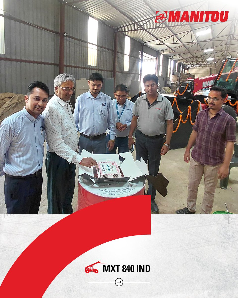 manitou_india's tweet photo. Congratulations to M/s Akshaypatra Udyog Private Limited, the proud new owner of the powerful & versatile Manitou MXT 840 IND. We are excited to see how our machine contributes to your work and look forward to a strong partnership.
#MachineHandover #ManitouInIndia https://t.co/vWzicA09M1