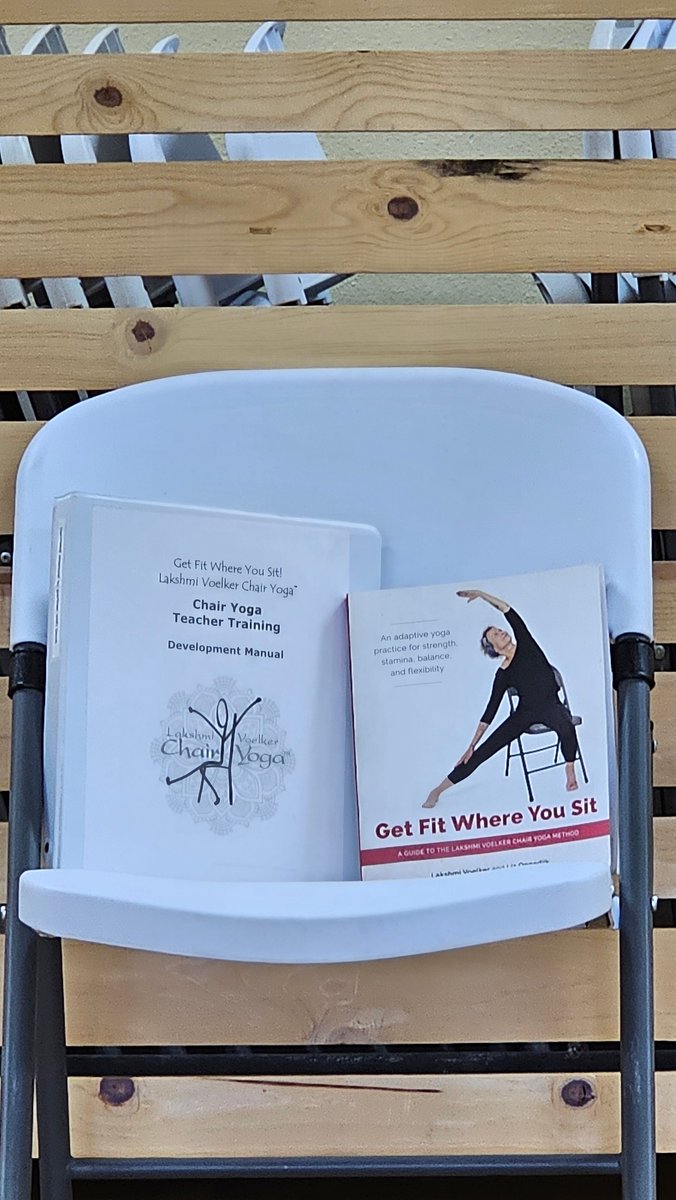 Lakshmi Voelker (@chairyoga) on Twitter photo Just a few weeks to go until our June Online Chair Yoga Training! 🪑
Sign up now for any of our trainings and receive our brand new manual—designed to complement our book "Get Fit Where You Sit" 📖 Email info@lvchairyoga.com for more into!
#ChairYoga #Yoga #Getfitwhereyousit Just a few weeks to go until our June Online Chair Yoga Training! 🪑
Sign up now for any of our trainings and receive our brand new manual—designed to complement our book "Get Fit Where You Sit" 📖 Email info@lvchairyoga.com for more into!
#ChairYoga #Yoga #Getfitwhereyousit