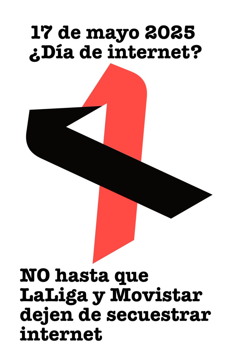 Sábado 17 de mayo ¿Día de internet?

En 🇪🇸 no hay nada que celebrar y sí mucho que lamentar

#laligagate