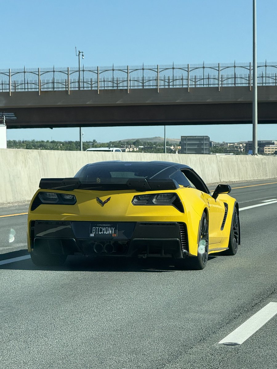 Spotted in Colorado today 

Sticker on the passenger door said “Crypto Life” 😂 👏