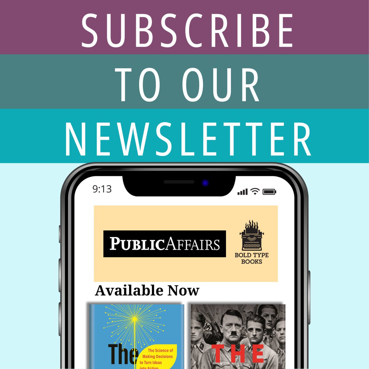 Get 20% off your next order when you sign up for our newsletter at boldtypebooks.com 📘