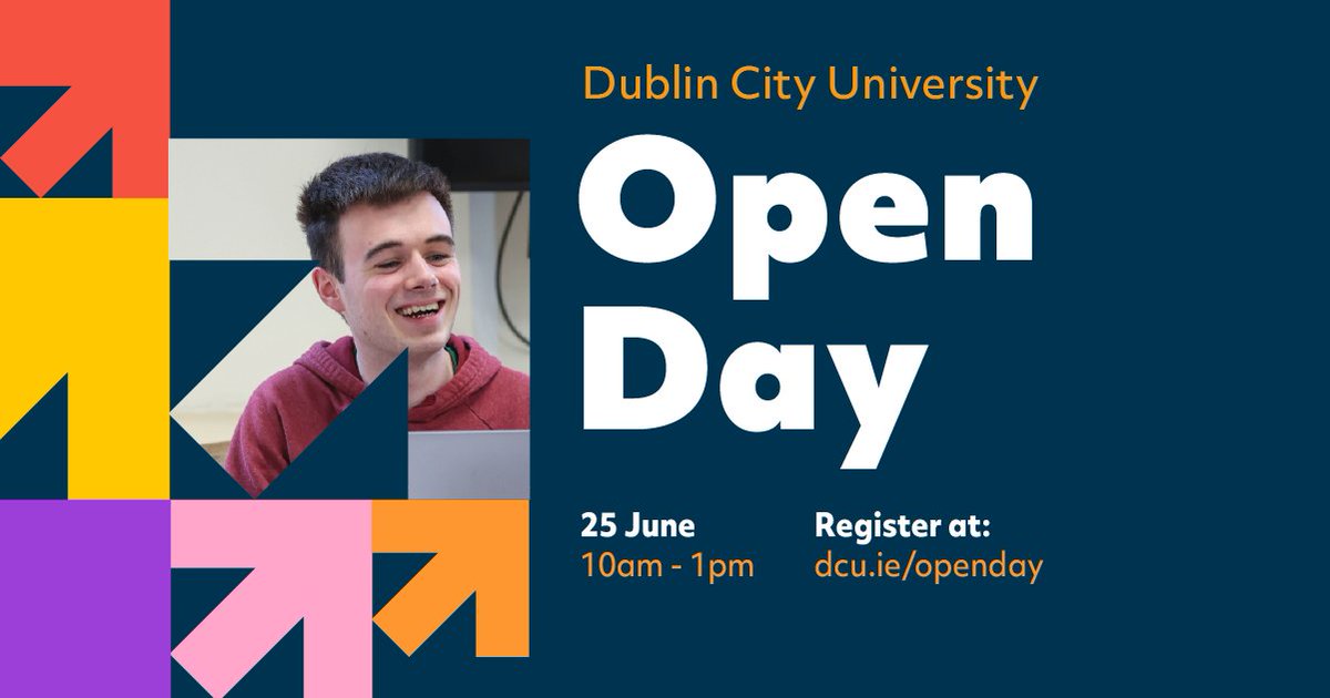 Team DCU (@teamdcu) on Twitter photo DCU invites you and your families to our last Open Day of the academic year on Wednesday June 25🌞
Our June Open Day is the final opportunity before CAO closes to gain an insight into life at DCU!
⏲️10am - 1pm
📅Wed 25 June
📍Glasnevin
Register: launch.dcu.ie/openday
<a href="/DCU/">Dublin City University</a> DCU invites you and your families to our last Open Day of the academic year on Wednesday June 25🌞
Our June Open Day is the final opportunity before CAO closes to gain an insight into life at DCU!
⏲️10am - 1pm
📅Wed 25 June
📍Glasnevin
Register: launch.dcu.ie/openday
<a href="/DCU/">Dublin City University</a>