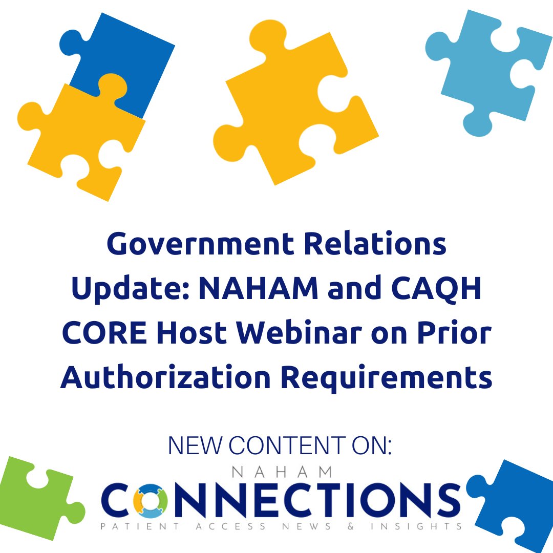 Curious about the latest in prior authorization rules? Juliet Sullivan’s new article outlines key takeaways from NAHAM’s recent webinar with CAQH CORE. Learn about CMS 0057-F and its implications for Patient Access professionals.  bit.ly/3RRuq7P