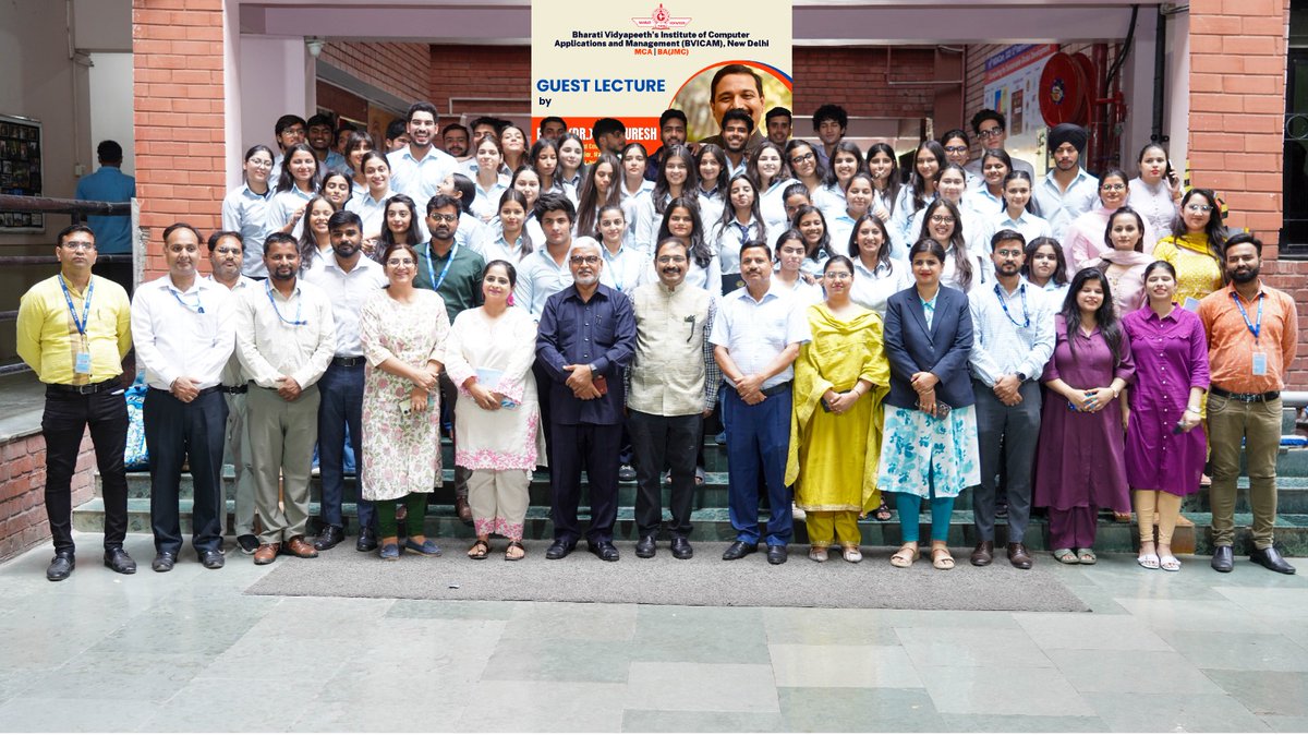 Addressed faculty &amp; media students of BVICAMnon Academic Excellence at their Delhi campus today. Director <a href="/ProfMNHODA1/">Prof. M. N. HODA</a>, Dr <a href="/Ayushi/">ayushi</a> Sachdeva Chopra &amp; Dr Sheel Tripathi made the event memorable.
<a href="/EduMinOfIndia/">Ministry of Education</a> <a href="/dpradhanbjp/">Dharmendra Pradhan</a> <a href="/rammadhav_/">Ram Madhav</a> <a href="/ashwani_mahajan/">ASHWANI MAHAJAN</a> <a href="/AshwiniVaishnaw/">Ashwini Vaishnaw</a>
