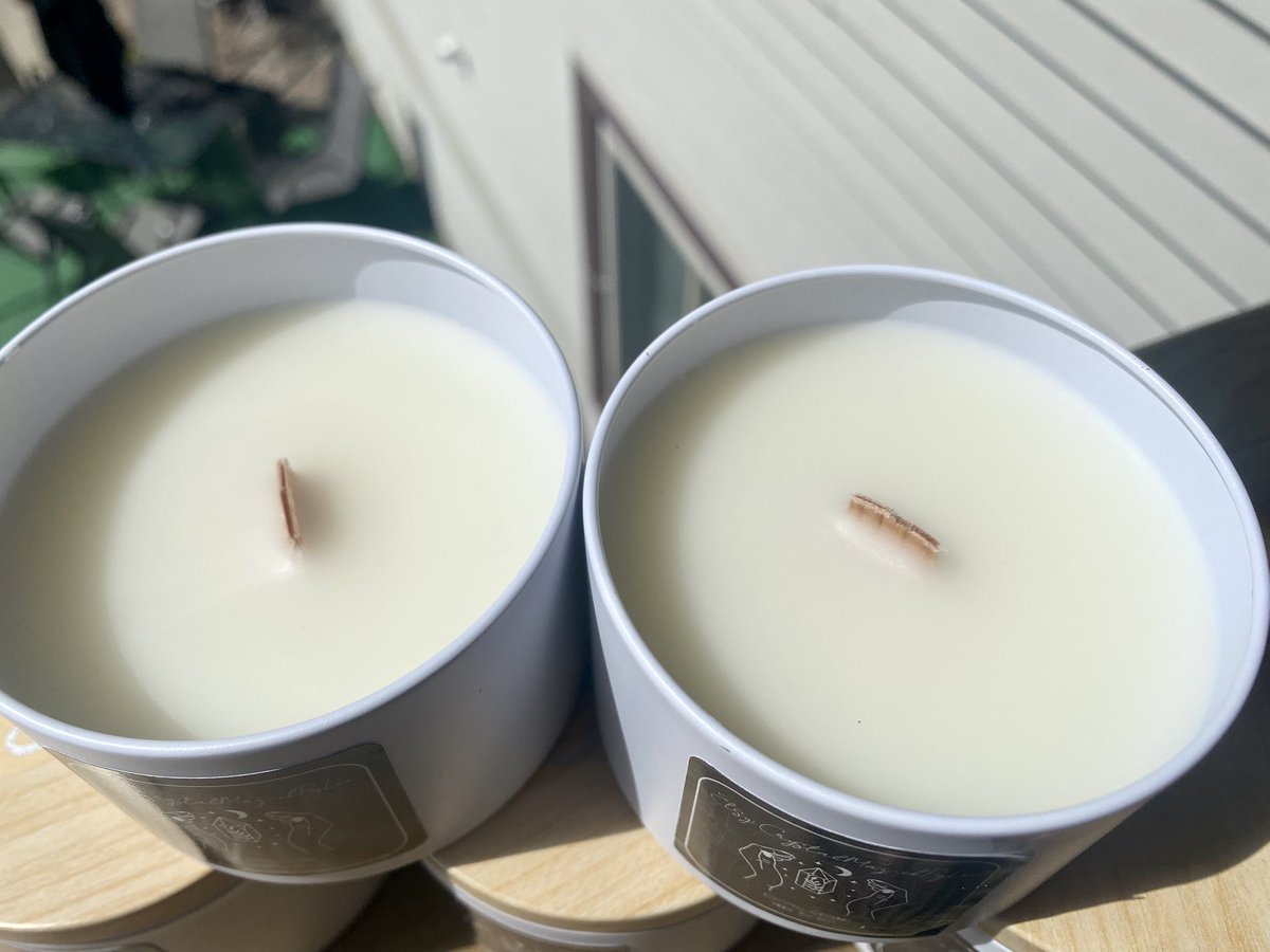 days are getting longer, temps are getting warmer &amp; now those dang bugs are out. Just in time for camping &amp; outdoors season, I have made up some more organic bug repellent candles made by bees. 🌳🐝

Quantity packs available 😊
Burn time: 40-50 hours 

crystalmagickbylex.bigcartel.com