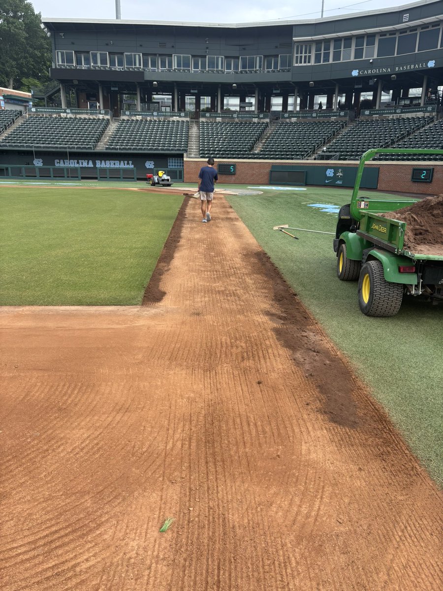fleetwoodmac_32's tweet image. When Mother Nature provides cloud cover it’s a perfect day for some dirt work. Productive week getting things ready for ACC practice and potential regionals. #bosh #helloweekend