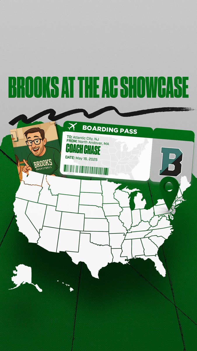 HPHoopsCoachB's tweet photo. Headed to Atlantic City for the @SelectEventsBB Showcase repping @hoopsbrooks.
Looking for student-athletes who bring it in the classroom and on the court.
DM your name, team, jersey # &amp; schedule — I’ll try to catch a game!
#ACShowcase #BrooksBasketball #NEPSAC #StudentAthlete https://t.co/D5taBl6cPw