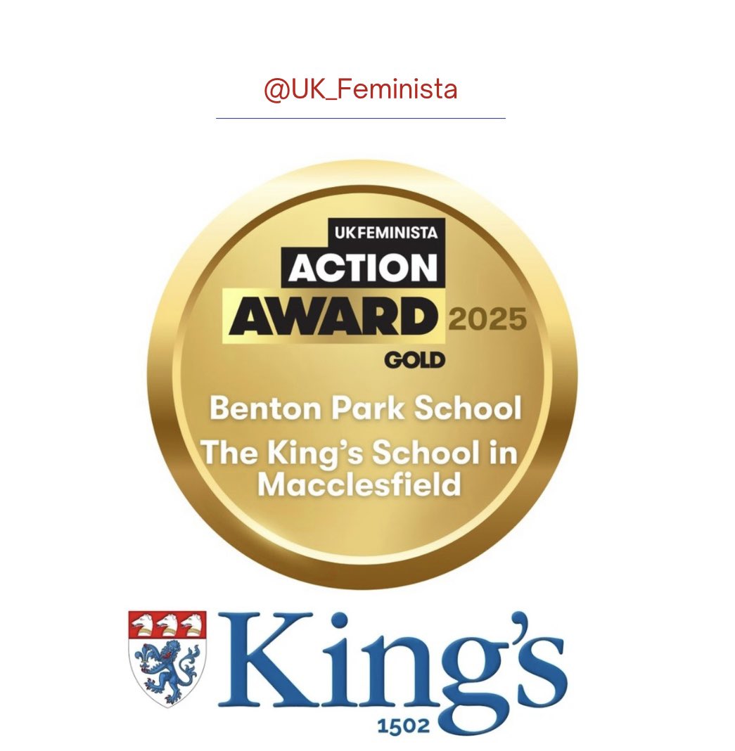 The King's School in Macclesfield (@kingsmac6thform) on Twitter photo So incredibly proud of Hannah, Mia and Francesca collecting our <a href="/UK_Feminista/">UK Feminista</a> Gold Award pictured here with Nina and Director of UK Feminista & <a href="/SamiraAhmedUK/">Samira Ahmed</a> <a href="/kingsmac/">The King's School</a> #futureready So incredibly proud of Hannah, Mia and Francesca collecting our <a href="/UK_Feminista/">UK Feminista</a> Gold Award pictured here with Nina and Director of UK Feminista & <a href="/SamiraAhmedUK/">Samira Ahmed</a> <a href="/kingsmac/">The King's School</a> #futureready