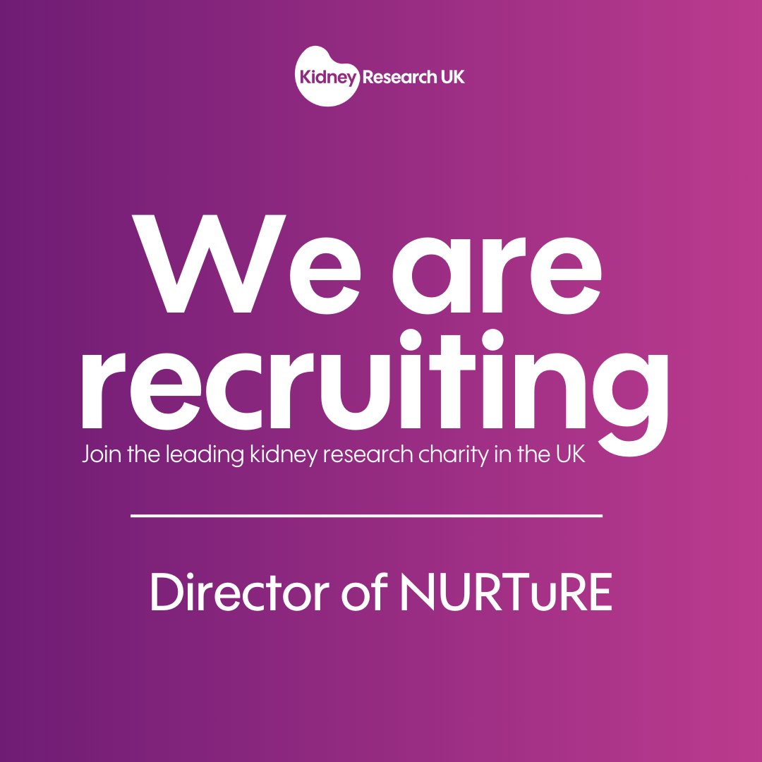 We’re hiring a director of NURTuRE.

The National Unified Renal Translational Research Enterprise (NURTuRE) biobank is a unique resource with a central role to play in delivering the charity’s strategy. 

We are looking for an experienced professional to lead, develop, and