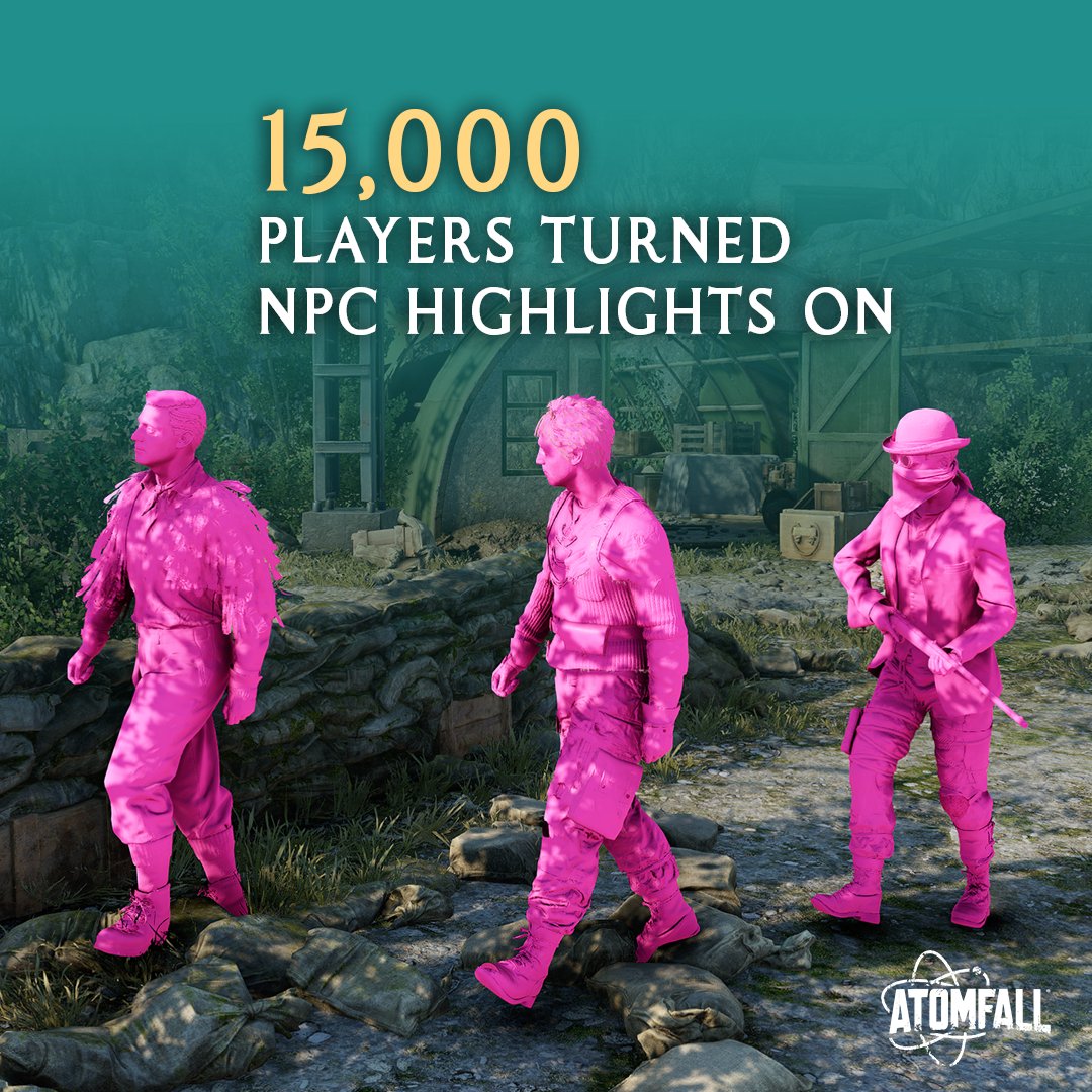 Rebellion's tweet image. We believe games are for everyone.

This #GAAD week we take a quick look at some accessibility stats from our beloved citizens of Wyndham that have played @AtomfallGame since launch ⚛️📈

Find out more about the options available to you in-game ➡️ atomfall.com/accessibility