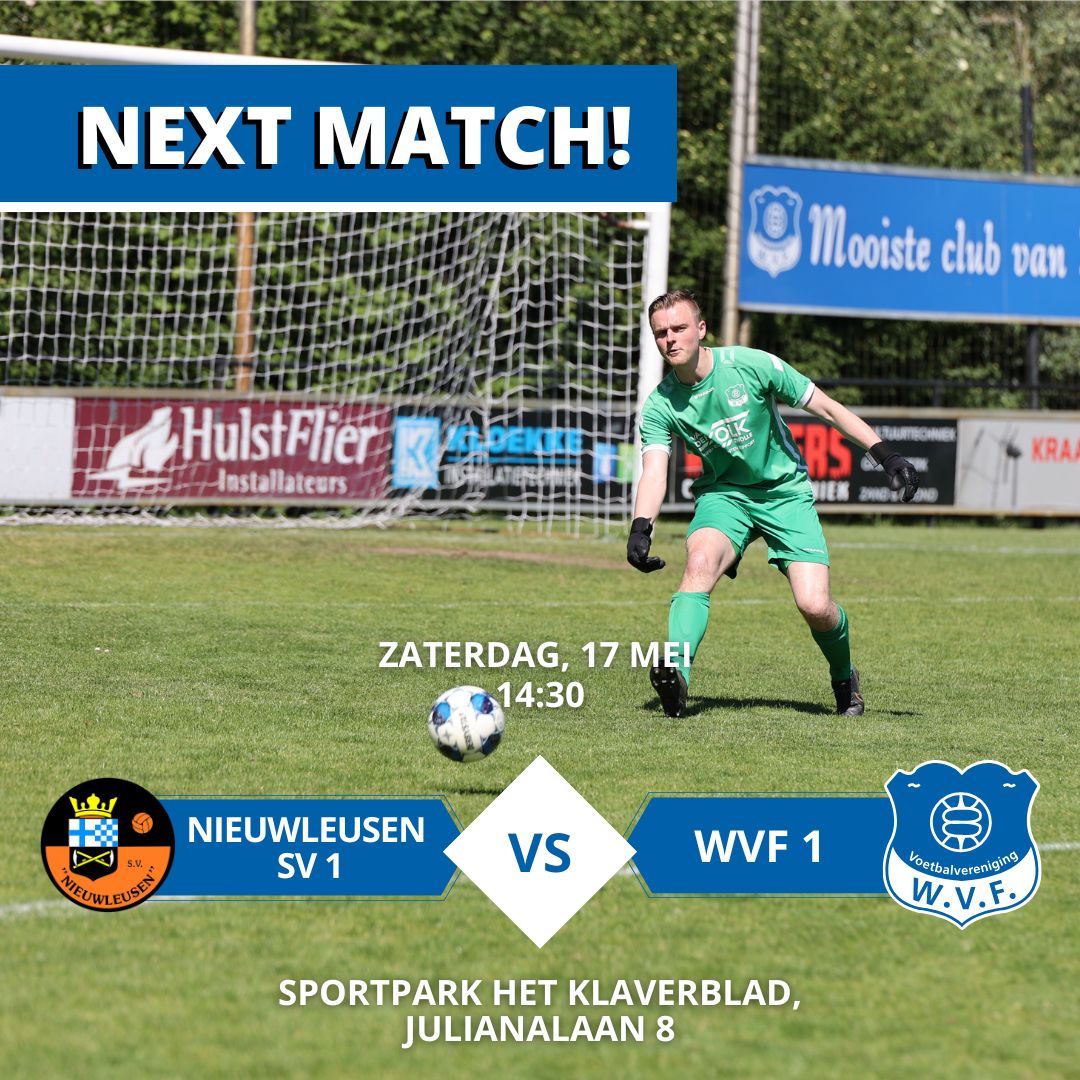 vvwvf's tweet image. Aanstaande zaterdag speelt WVF 1 tegen @svnieuwleusen. In verband met een in memoriam is er tussen beide clubs afgesproken dat er uit respect voor de aanwezige nabestaanden geen vuurwerk zal worden afgestoken. Wij zien uit naar een sportieve wedstrijd.