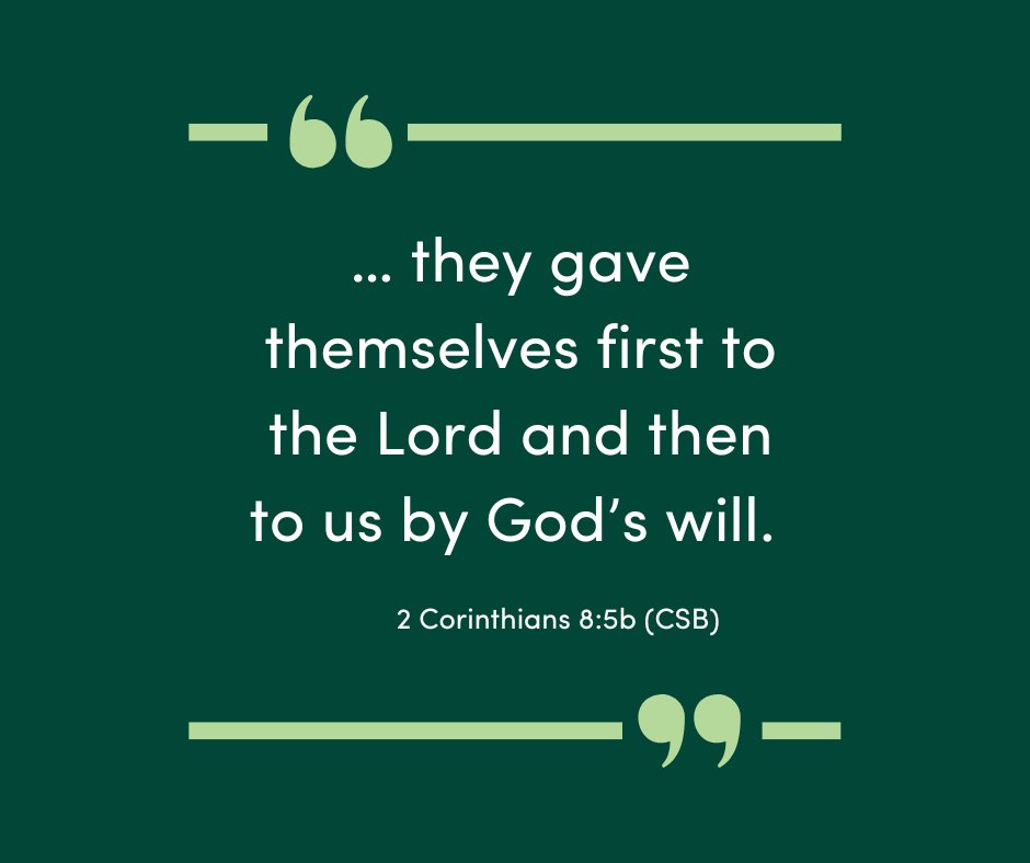 We honor those who serve the Lord. #MissionDignity… they gave themselves first to the Lord and then to us by God’s will.  
2 Corinthians 8:5b (CSB) 

Learn more: MissionDignity.org