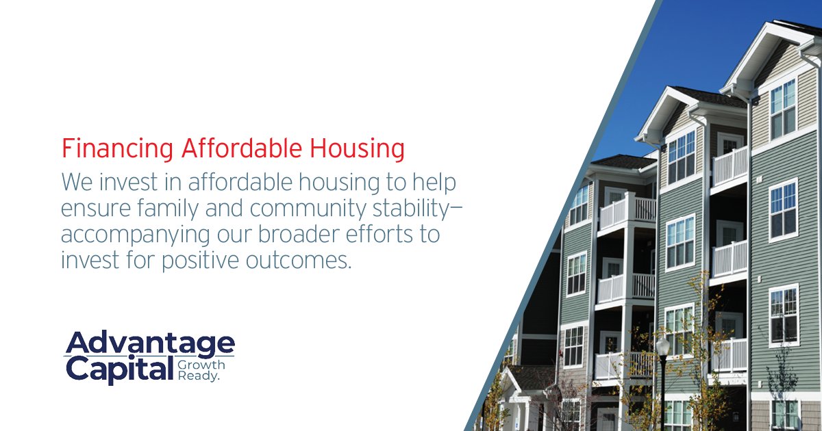 Advantage Capital leverages federal and state tax credit programs to help finance housing developments and increase access to safe, high-quality, and affordable homes for low-income families, veterans, seniors, and other vulnerable populations. #LIHTC #AffordableHousing