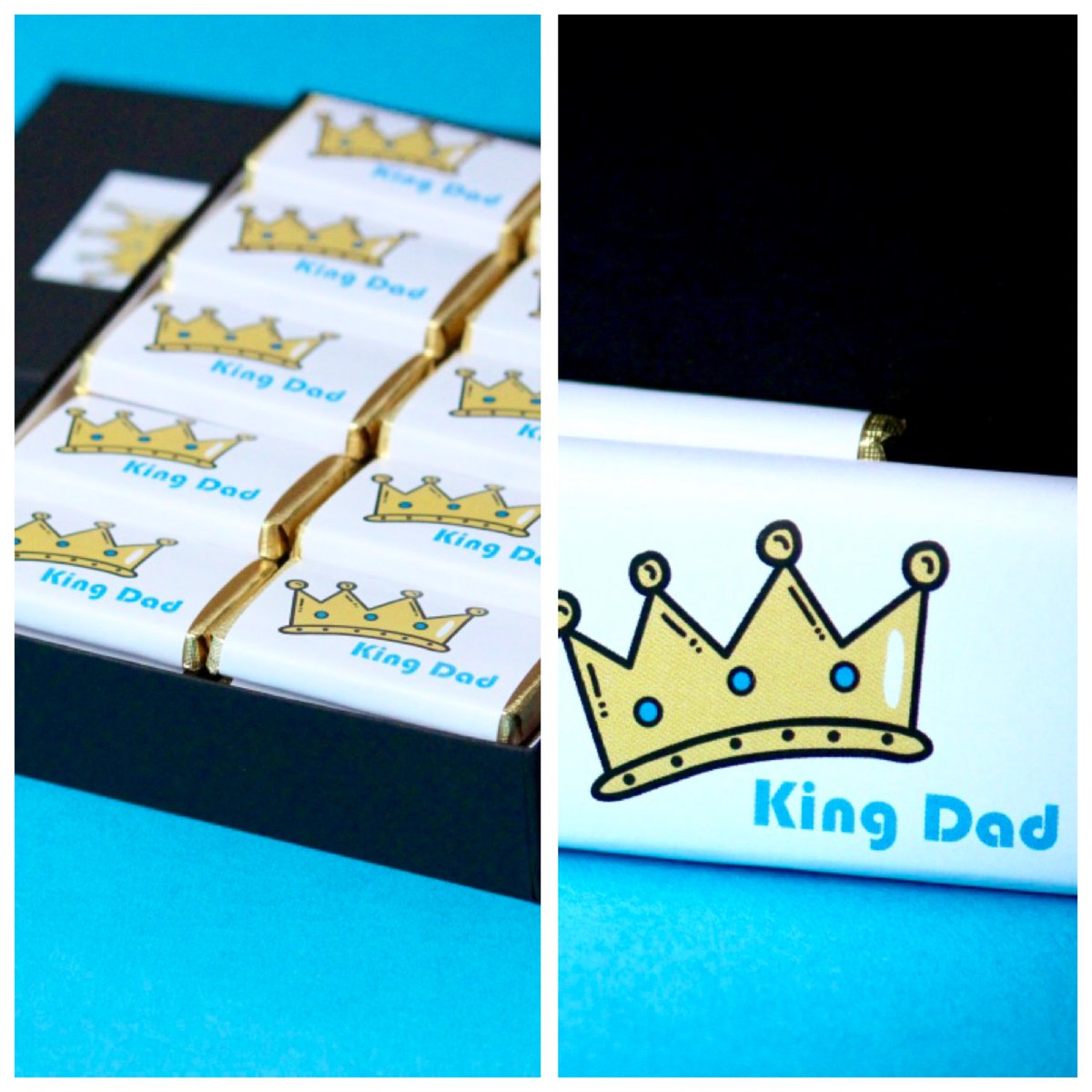 Dads, often tricky to buy for. I always think a personalised gift is a safe bet!

Father's Day is on Sun 15th June. I'm sure a box of 40 chocolates would go down a treat, personalised with your own message on the front &amp; the back of the wrapper.

Happy weekend! 🤗

#fathersday