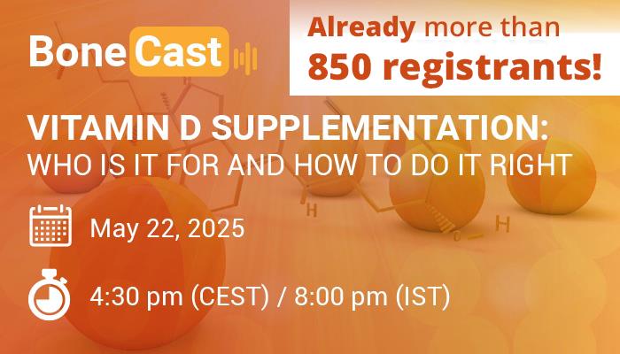 Osteoporosis IOF (@iofbonehealth) on Twitter photo We’re thrilled to announce that our upcoming IOF webinar featuring renowned endocrinologist <a href="/DrAmbrishMithal/">Dr Ambrish Mithal</a> has already surpassed 850 registrations – a record-breaking milestone for us! 🎉
There’s still time to join this important session focused on vitamin D supplementation and We’re thrilled to announce that our upcoming IOF webinar featuring renowned endocrinologist <a href="/DrAmbrishMithal/">Dr Ambrish Mithal</a> has already surpassed 850 registrations – a record-breaking milestone for us! 🎉
There’s still time to join this important session focused on vitamin D supplementation and