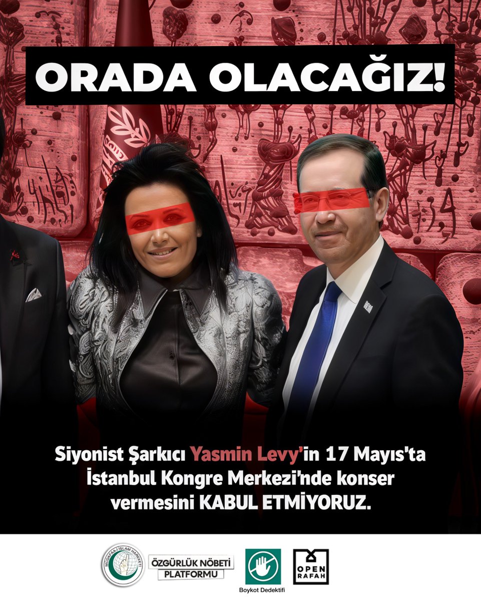 Erdem Özveren (@erdemozveren571) on Twitter photo Tepkilerden Önce İsrail 'li Keskin
Nişancıları Takip Eden ve
İsrail 'in Katliamları ile Alakalı
Tüm Videoları Beğenen,
Filistin işgali için 1948 de Evlerini
Terk Ettiler Bizde Yerleştik Diyen
#YasminLevyKonserleriİptalEdilsin
<a href="/TC_istanbul/">TC İstanbul Valiliği</a> ve <a href="/izmirvaliligi/">T.C. İzmir Valiliği</a> 'ne
İvedi Tepkilerden Önce İsrail 'li Keskin
Nişancıları Takip Eden ve
İsrail 'in Katliamları ile Alakalı
Tüm Videoları Beğenen,
Filistin işgali için 1948 de Evlerini
Terk Ettiler Bizde Yerleştik Diyen
#YasminLevyKonserleriİptalEdilsin
<a href="/TC_istanbul/">TC İstanbul Valiliği</a> ve <a href="/izmirvaliligi/">T.C. İzmir Valiliği</a> 'ne
İvedi