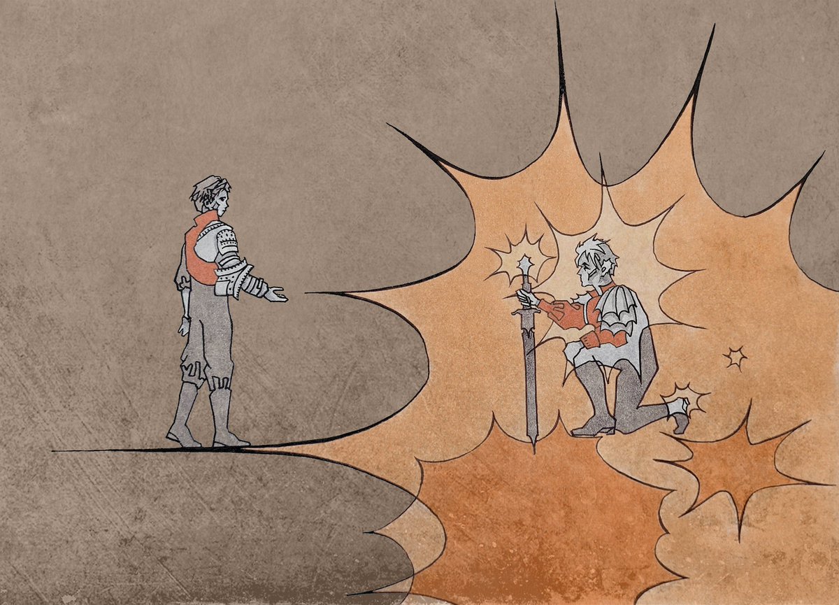 У тебя есть целое небо колючих звёзд, но я протягиваю тебе руку, вот земля, вот опора, отложи меч и сам не бойся больше быть заколотым