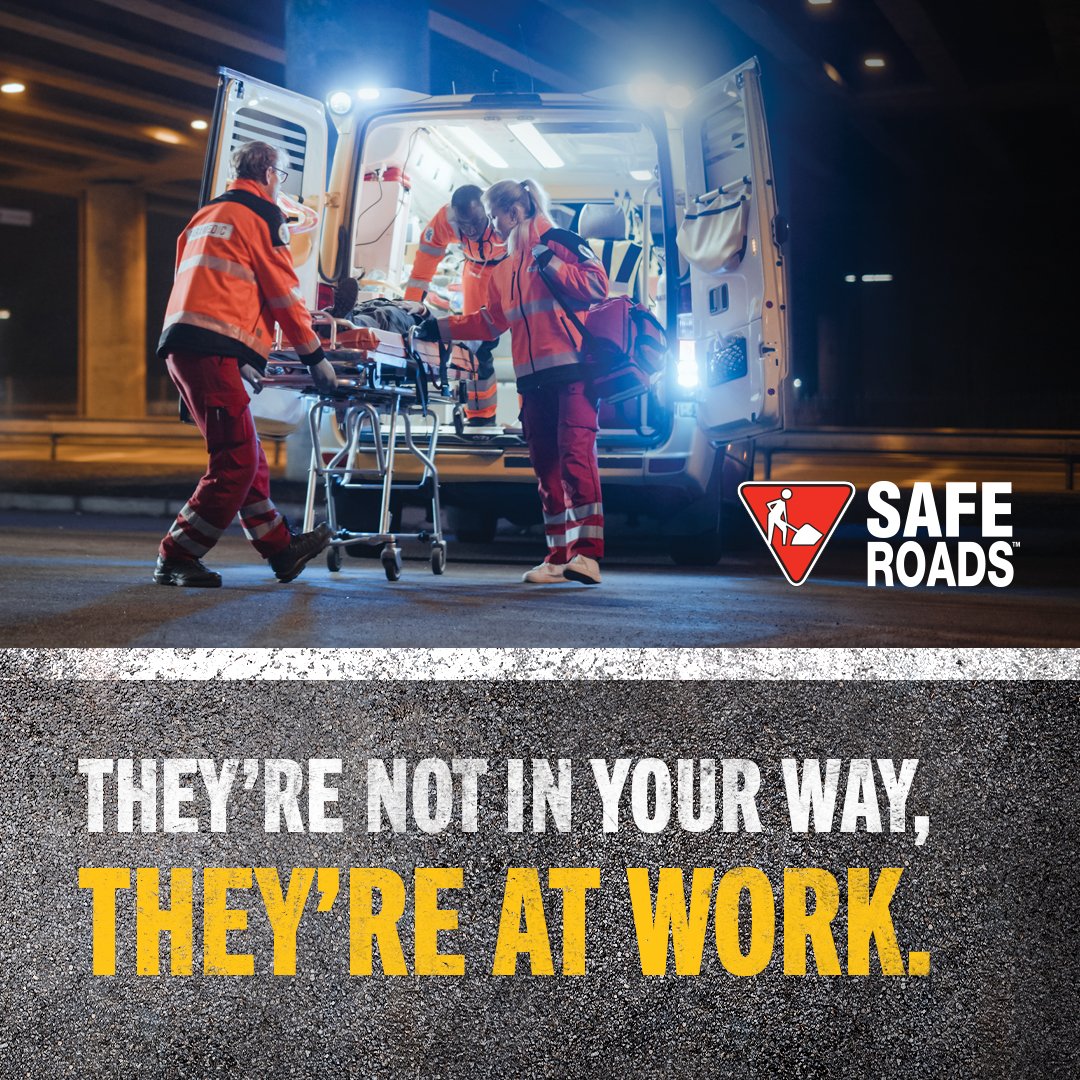 Paramedics, firefighters, police officers and other emergency responders don’t get to choose where emergencies happen. They work where you drive. 

Slow down, move over and give them space to do their jobs safely. #SAFERoadsManitoba