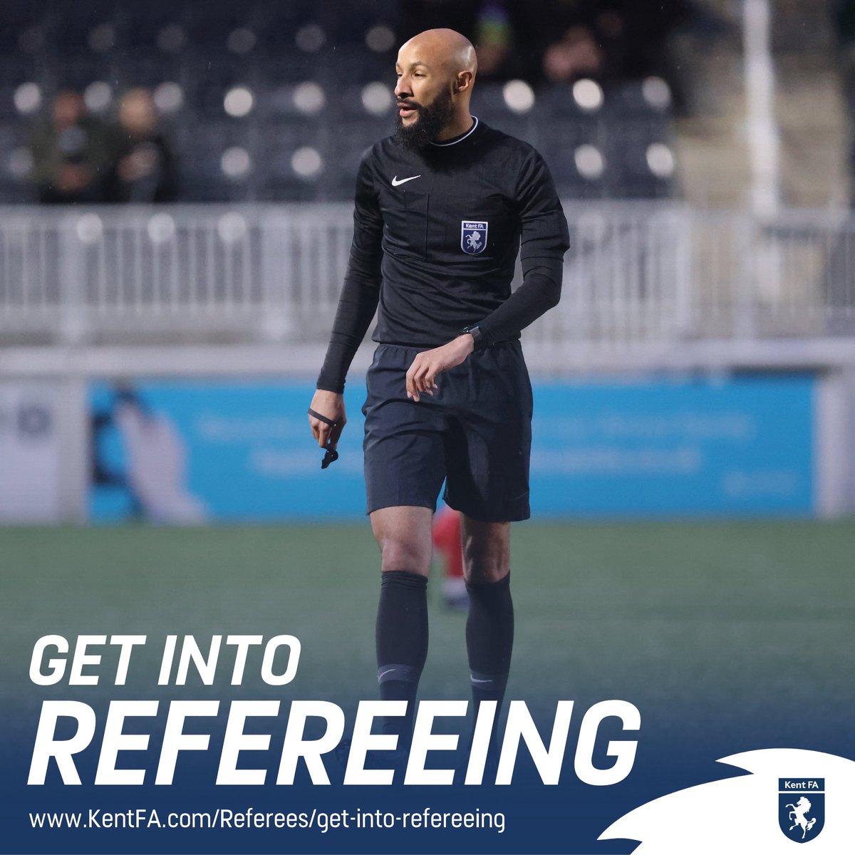 KentFA's tweet photo. GET INTO REFEREEING | Have you considered taking up the whistle?

Maybe you can no longer play but still want to be involved in all the action. Becoming a referee is a great way to stay fit, learn the laws of the game, and play a vital role in it!

Join us at one of our Get Into Refereeing workshops⬇️
https://t.co/JYTamSRRve