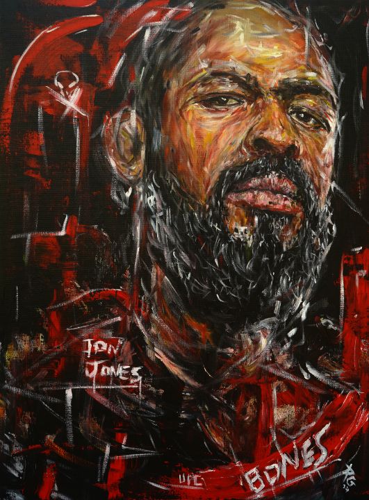 Art of the Day: "Jon Jones". Buy at: ArtPal.com/petergraysart?…