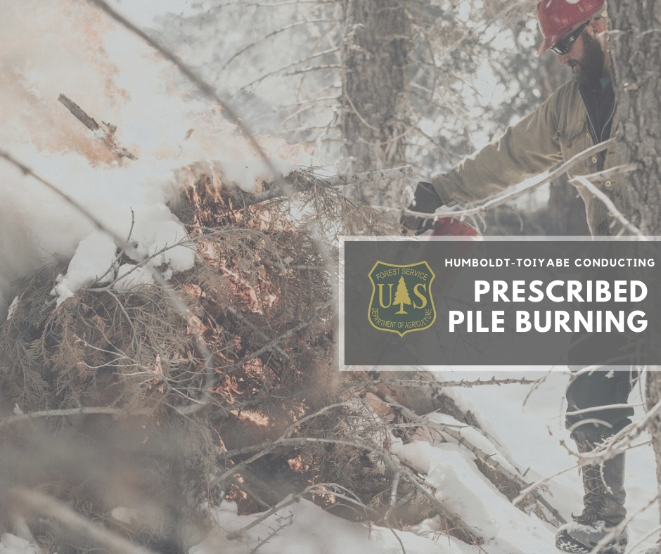 HumboldtToiyabe's tweet image. Smoke from this week&apos;s prescribed burn could still be visible this weekend as crews continue mop up along Mt. Rose Highway, please do not call 911 to report smoke.