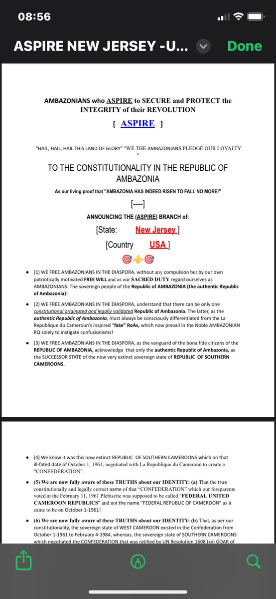edwin_ngang's tweet photo. ASPIRE NEW JERSEY -USA created! “ASPIRE” is acronym for “Ambazonians who Aspire to Secure &amp; Protect the Integrity of their Revolution”! So Help us o GOD! Now we will implement PPS (Peaceful Permanent Solution): Recognize Republic of Ambazonia, or grant AMBAEXIT referendum! https://t.co/LD6GwCRHKb