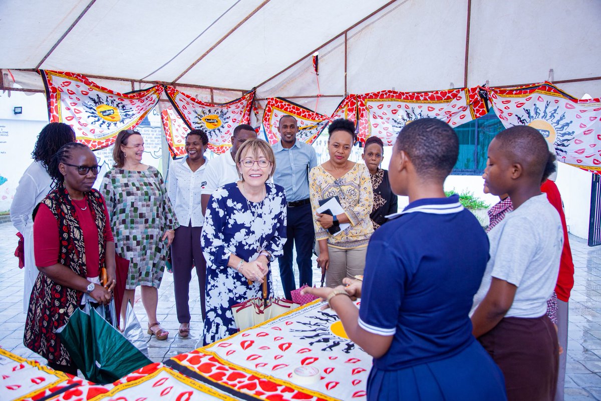 FeminaHip's tweet photo. Today, we had the honor of welcoming H.E. Nicola Brennan, the Ambassador of Ireland to Tanzania, to our offices, accompanied by Helen Counihan (Deputy Head of Development Cooperation), Oliva Kinabo (Gender Program Manager), and Isa Sekro (Programme Officer, Development Cooperation).
 
This meaningful visit was a wonderful opportunity to showcase the impactful work Femina Hip is doing to empower young people across Tanzania, some of whom were present and shared their powerful stories. #BuyuniFemaClub #JuhudiFemaClub #UjanaSalamaChampions #FemaAlumni. We held rich and reflective conversations, unpacking the realities young people in Tanzania face.
 
A heartfelt thank you to Ambassador Brennan and her team for spending time with us, listening deeply, and sharing in our mission to uplift young people. We value the connection, and the conversation! It’s partnerships like these that keep the energy flowing and the ideas growing, all in service of young people leading change.

@IEAmbDar @IrlEmbTanzania 

#feminahip