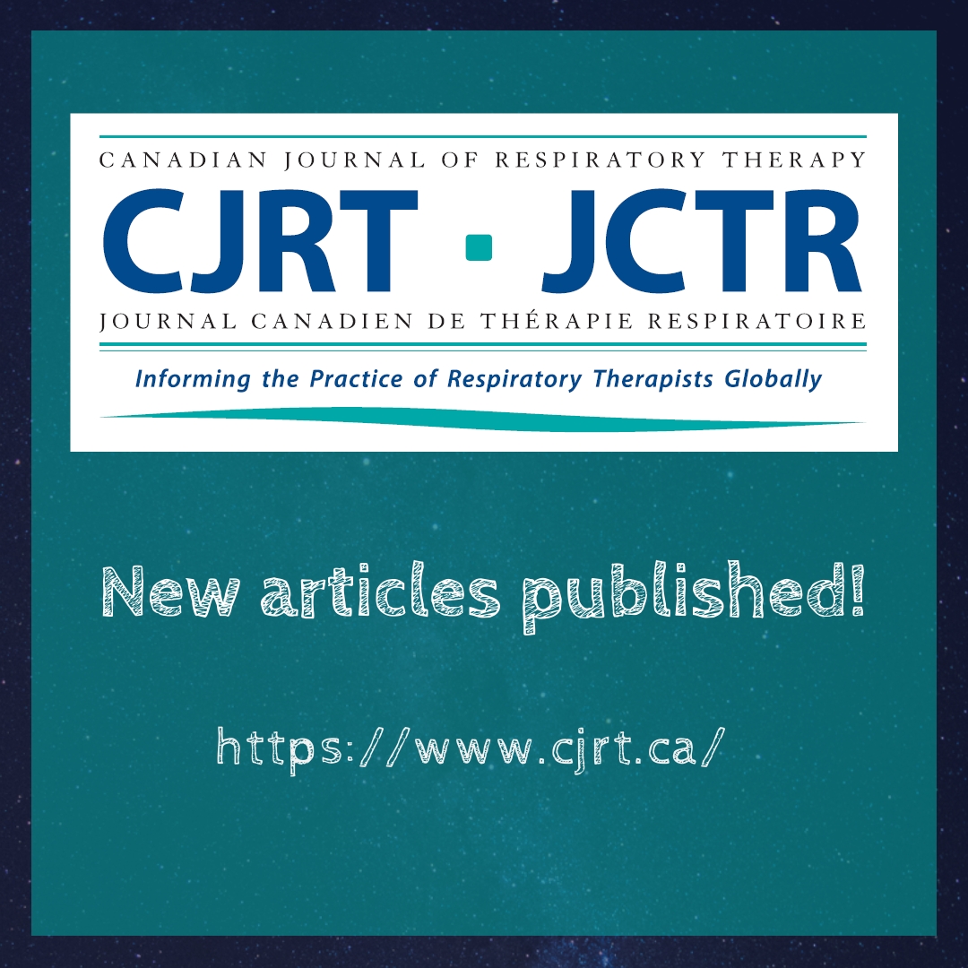 CSRT_tweets's tweet photo. Check out the latest research in the CJRT!
📑Individualized parameters for mechanical ventilation during thoracic operations: https://t.co/y6jxHUT3I8
📑Roles of AAs within the code blue team at in-hospital cardiopulmonary arrests: https://t.co/M1tmST9kGv https://t.co/2vyhgsfWoV
